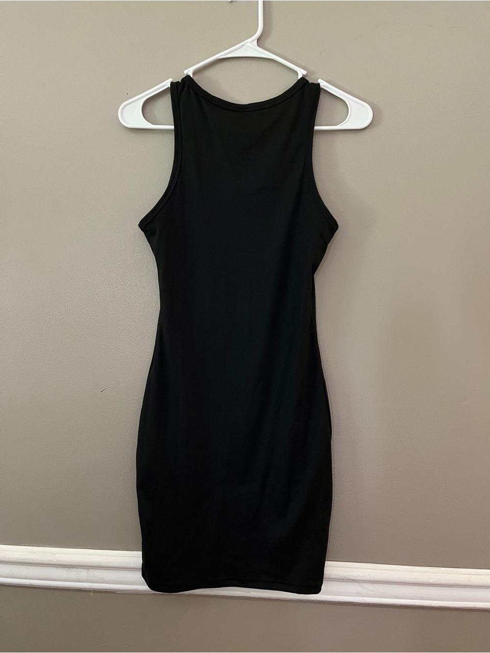 SHEIN Black Sleeveless Tank Bodycon Mini Dress - Picture 3 of 4
